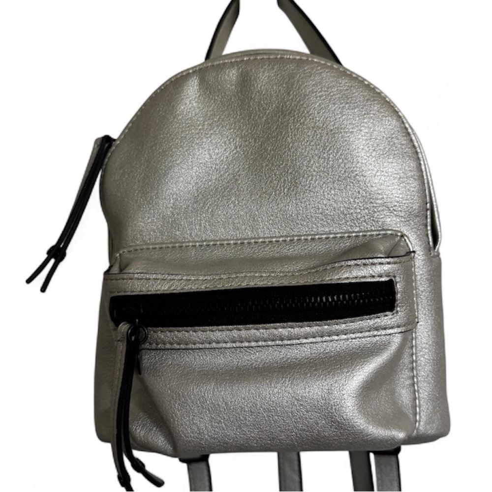 Express Metallic Silver Mini Backpack - image 1